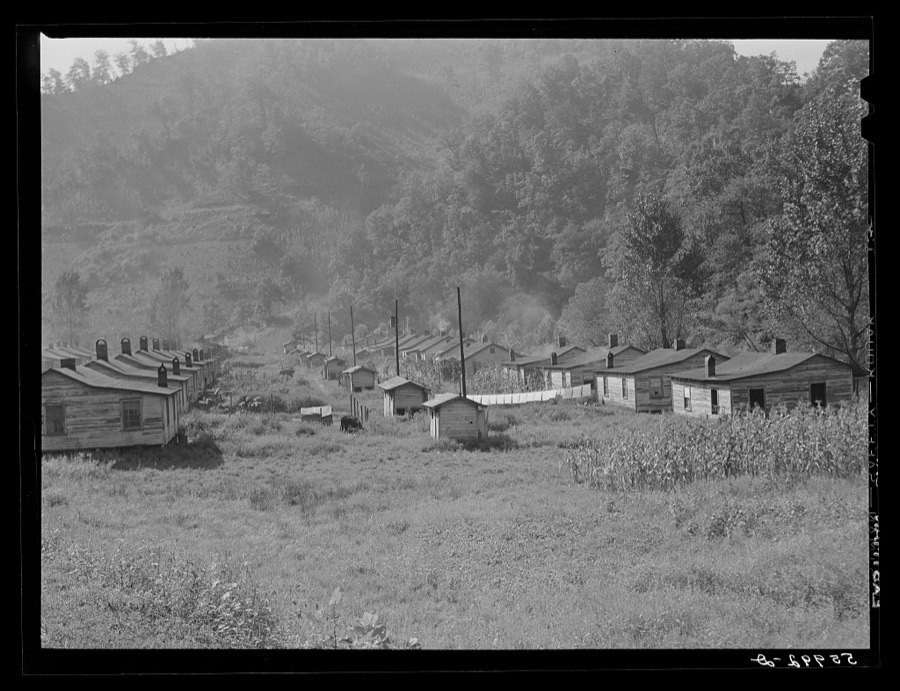 Mining town Virgie in eastern Kentucky Mountains