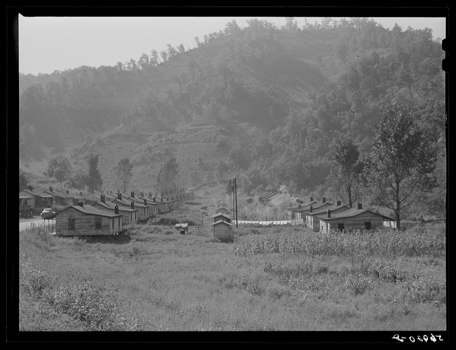 Mining town in Virgie in eastern Kentucky mountains