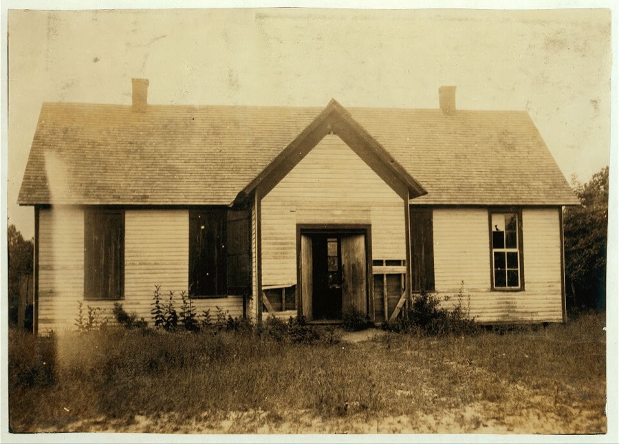 Anthoston School. A most dilapidated shack; unlocked, open to the weather, windows broken out and furniture knocked about. Opens September 6th.  Location: Henderson County, Kentucky