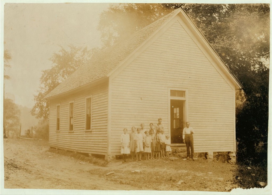 Buckeye School, opened July 3rd, 12 enrolled and 11 present. About 20 belong. Teacher said some out for work. Location: Rockcastle County, Kentucky