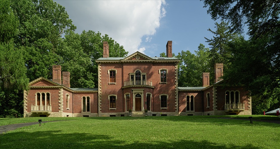 The manor home at Ashland, built in 1811 for renowned statesman Henry Clay, who served as a U.S. representative, senator, and thrice-defeated candidate for president