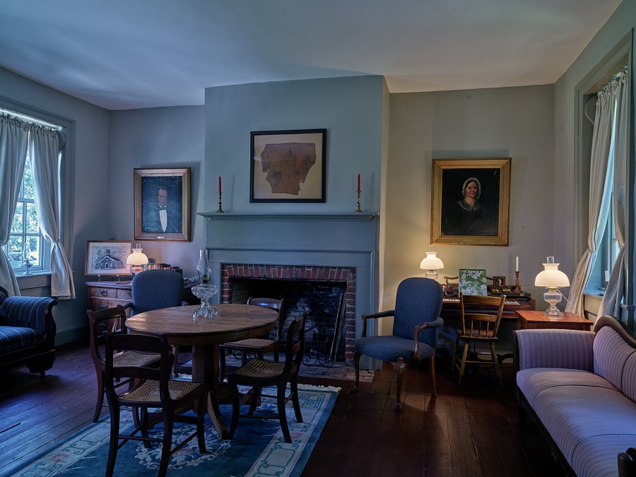 Interior view of the Masterson House in Carrollton, Kentucky, one of the oldest (some say the oldest) surviving two-story brick buildings along the Ohio River from Pittsburgh, Pennsylvania, to Cairo, Illinois, where the Ohio meets the mighty Mississippi River