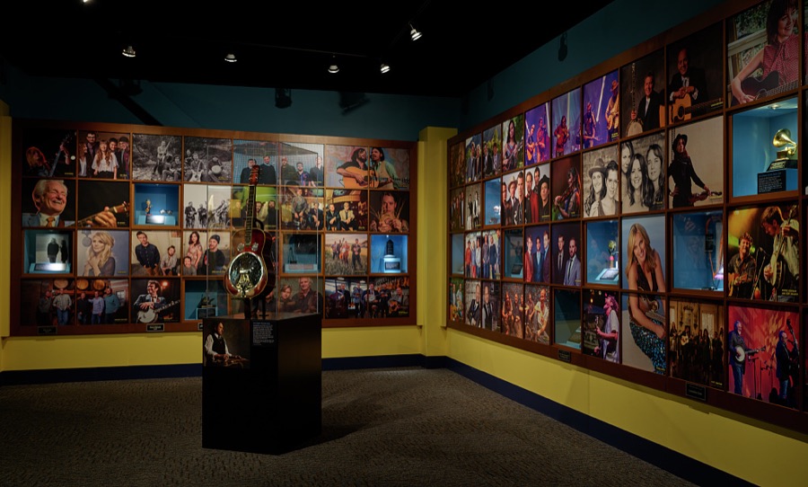 Display at the Kentucky Bluegrass Museum in the Ohio River city of Owensboro, Kentucky's fourth-largest city