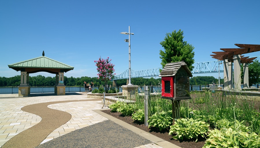 A Little Free Libray, sometimes called a "birdhouse library" in the Ohio River city of Owensboro, Kentucky's fourth-largest city