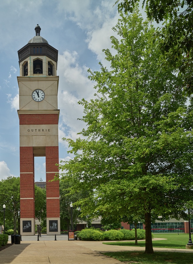 The Guthrie Bell Tower at Western Kentucky University in Bowling Green, which serves as a tribute to U.S. service members who died fighting for the country