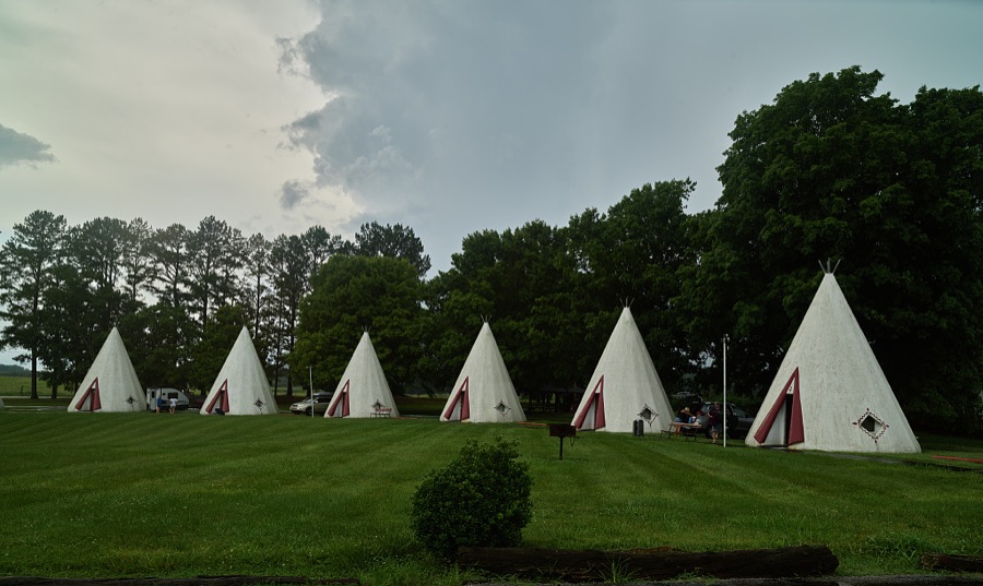 The oldest surviving Wigwam Village Motel, part of what was once a series of quirky motels stretching from here in Cave City, Kentucky, to heavily traveled U.S. Route 66 in Arizona