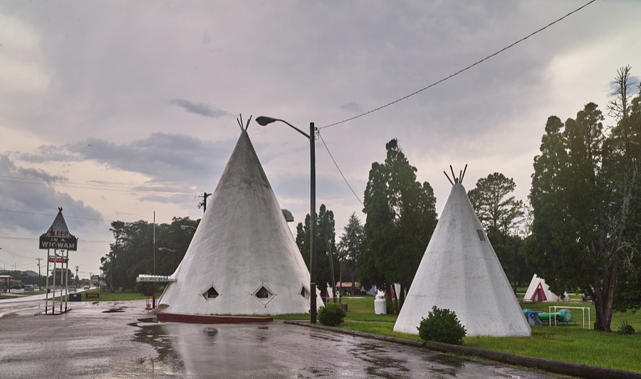 The oldest surviving Wigwam Village Motel, part of what was once a series of quirky motels stretching from here in Cave City, Kentucky, to heavily traveled U.S. Route 66 in Arizona