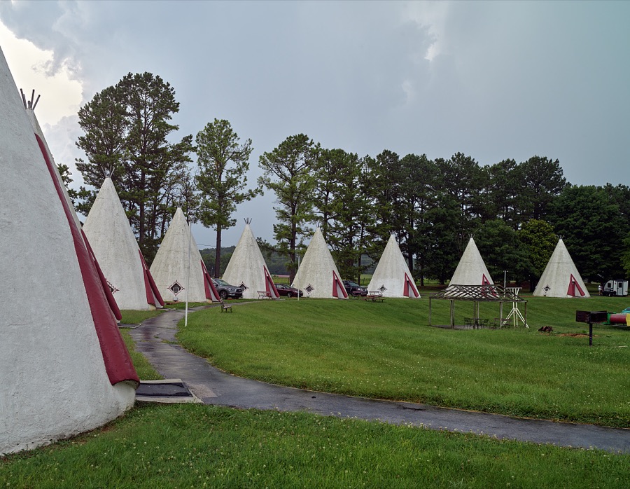 The oldest surviving Wigwam Village Motel, part of what was once a series of quirky motels stretching from here in Cave City, Kentucky, to heavily traveled U.S. Route 66 in Arizona