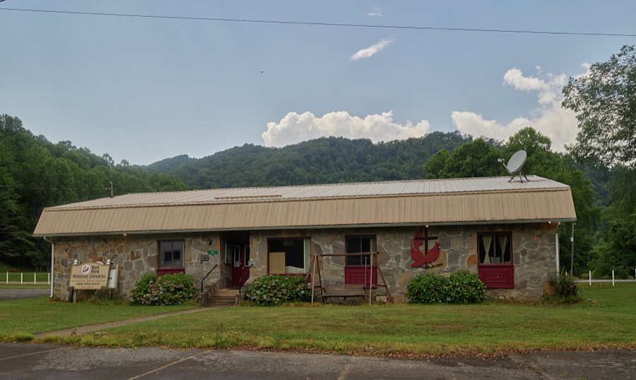 Administrative center of the Red Bird Missionary Conference, a United Methodist Church facility deep in the Kentucky hills, near the town of Beverly