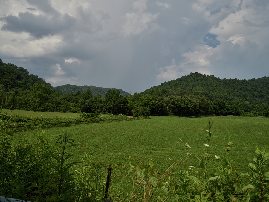 Scene in the isolated hill country of southeastern Kentucky, near the settlement of Big Creek