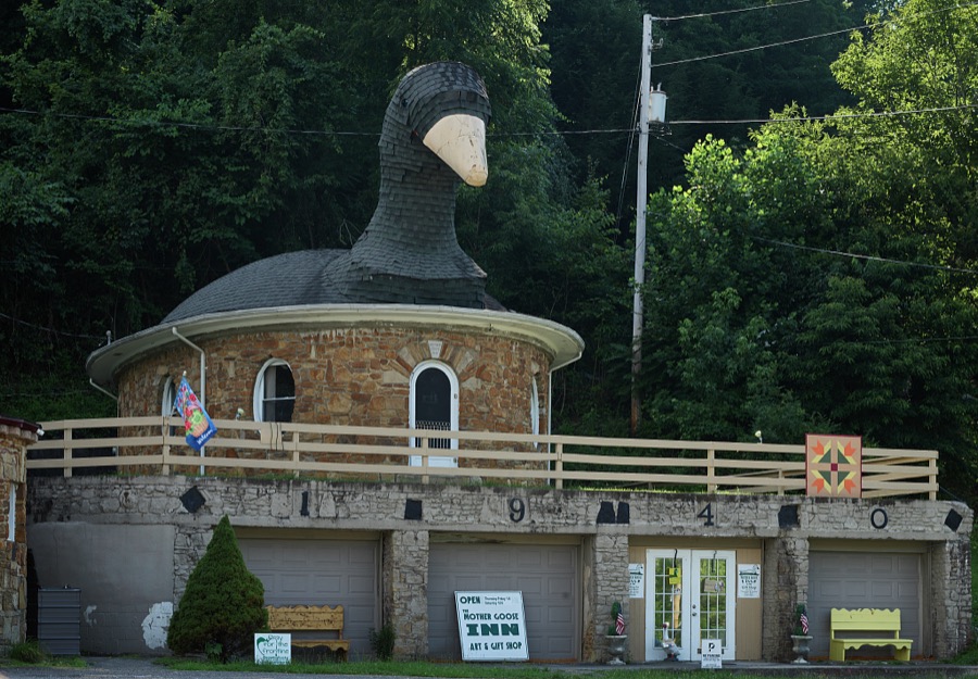 An interesting example of "mimetic architecture," or structures that mimic the look of animals and other familiar large objects