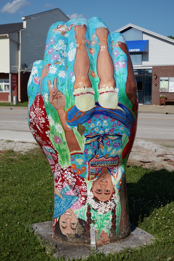 Outdoor art at the Artisan Village, a cluster of sculptors', weavers', jewelery designers' and other artists' shops in Berea, Kentucky