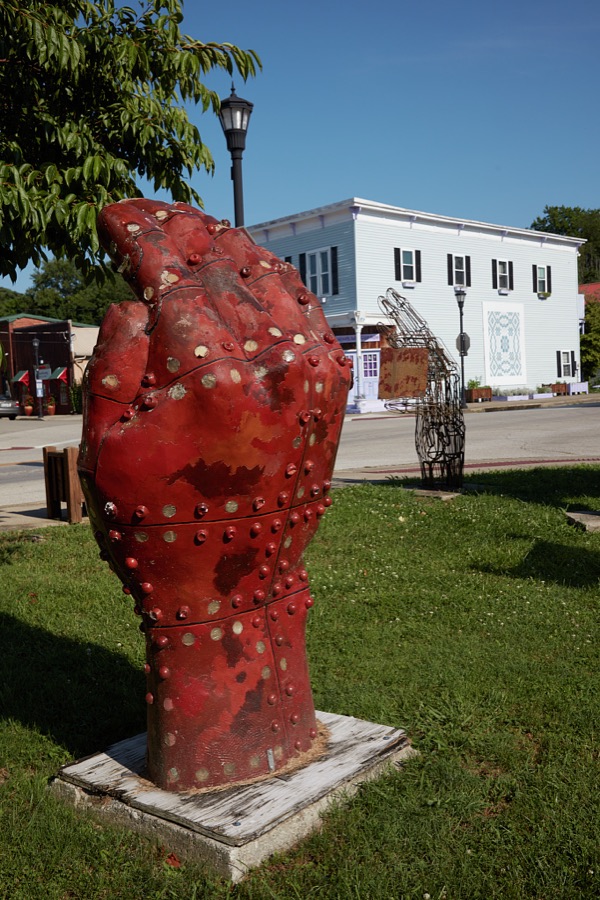 Outdoor art at the Artisan Village, a cluster of sculptors', weavers', jewelery designers' and other artists' shops in Berea, Kentucky