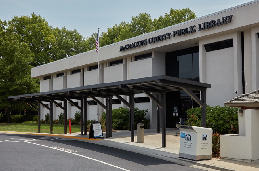 The McCracken County Public Library in Paducah, a Kentucky city at the confluence of the Ohio and Tennessee rivers