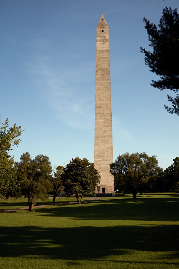 This is not the famed Washington Monument in the American nation's capital but a reasonable, if shorter, approximation
