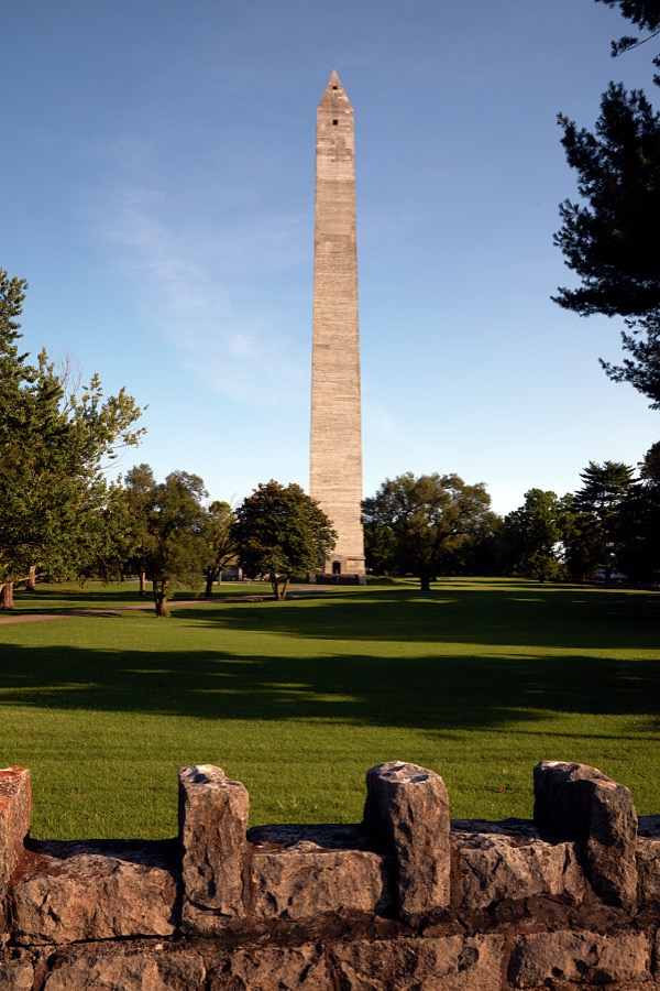 This is not the famed Washington Monument in the American nation's capital but a reasonable, if shorter, approximation