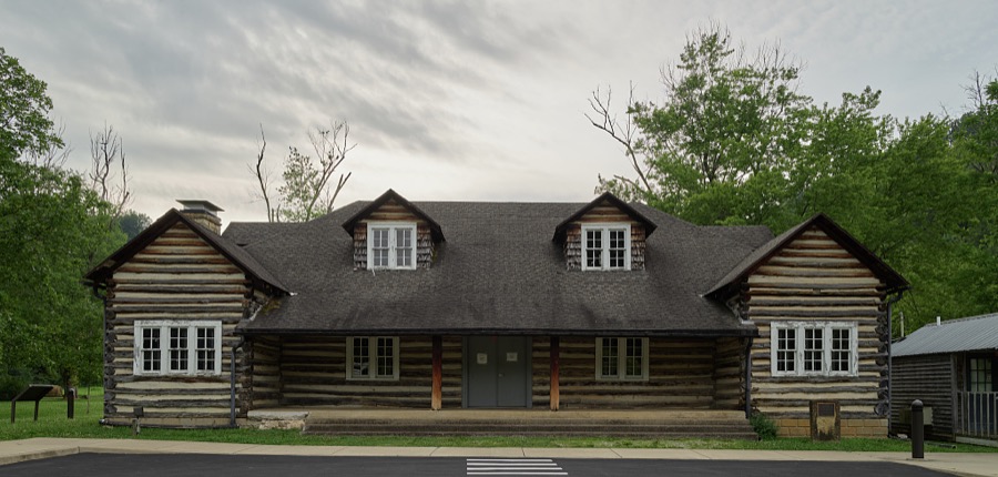 The Lincoln Tavern, on the site of the small cabin where Abraham Lincoln, as a child, and his family lived near Knob's Creek, outside the town of Hodgenville, Kentucky