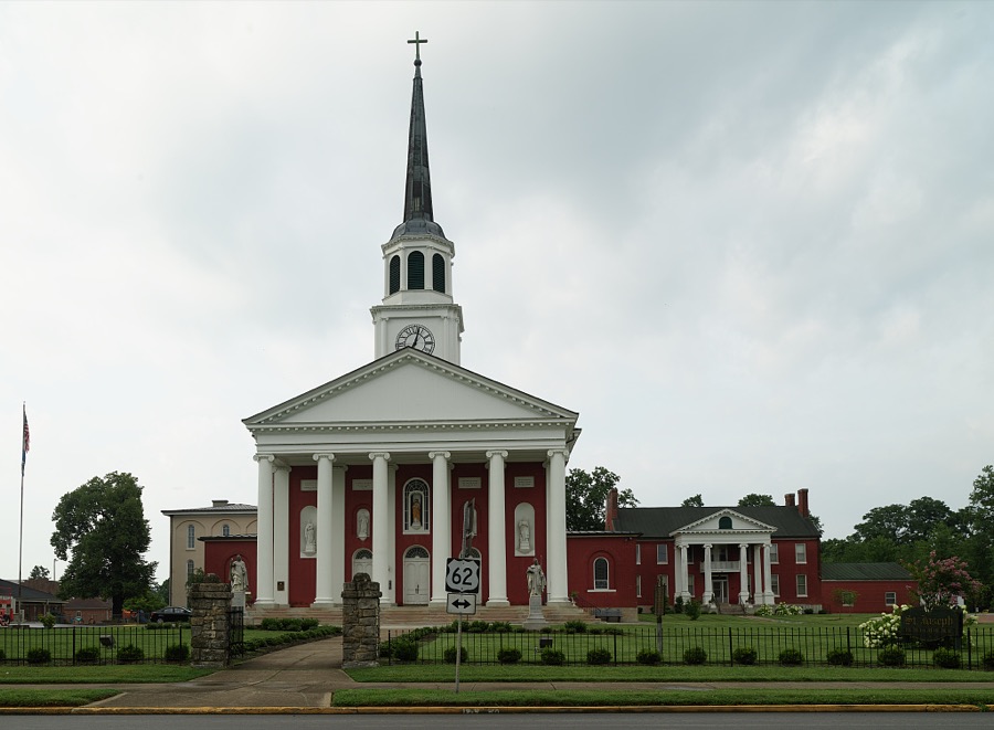 St. Joseph Cathedral, formally the Basilica of Saint Joseph Proto-Cathedral, in Bardstown, Kentucky