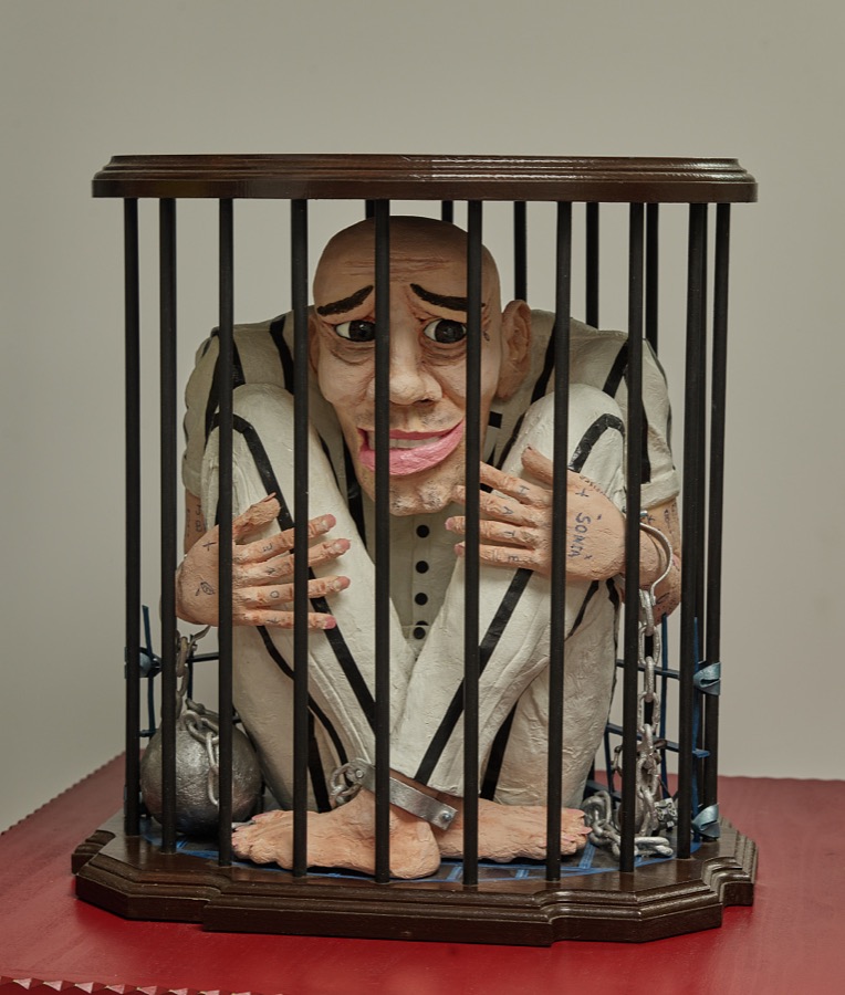 One of the astounding, even disturbing, sculptures by Marvin (Marc) Francis at the Kentucky Folk Art Center, inside the old Morehead Grocery Co. Building in Morehead, a community in northeastern Kentucky