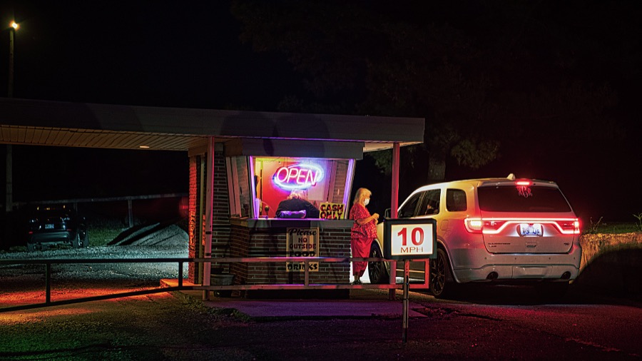 At the drive-in theater during Covid-19, Bourbon County, Kentucky