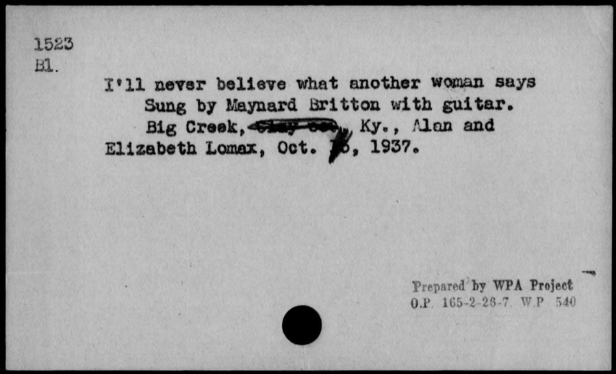 I'll never believe what another woman says