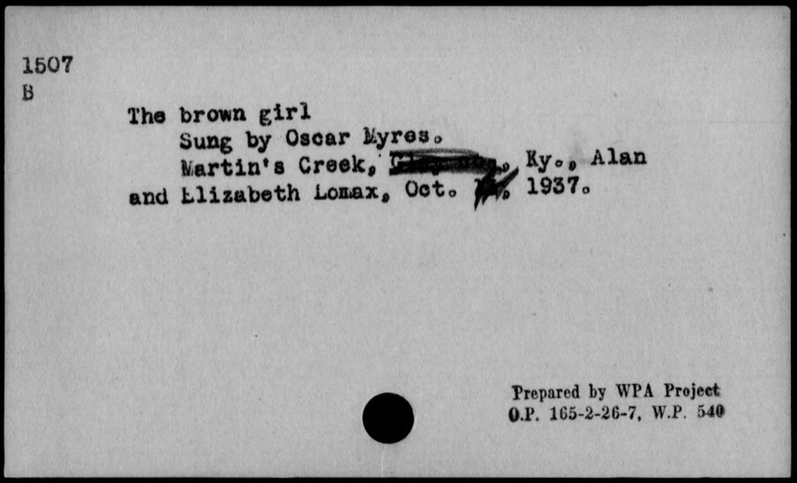 The brown girl