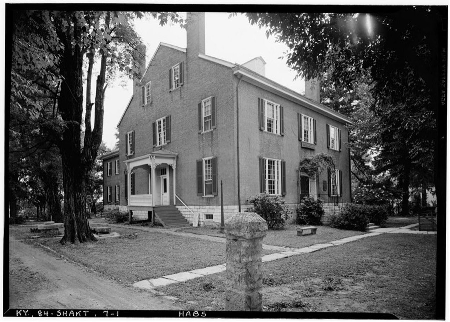 Shaker Centre Family Trustees' Office, South side of Village Road, North of U.S. Route 68 & State Route 33 intersection, Shakertown, Mercer County, KY