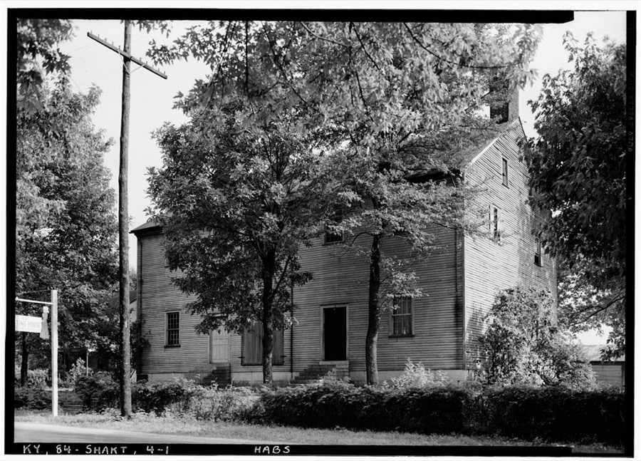 Shaker Meetinghouse, South side of Village Road, North of U.S. Route 68 & State Route 33 intersection, Shakertown, Mercer County, KY