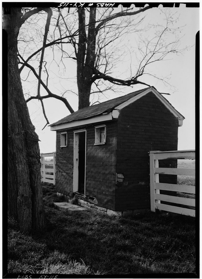 Shaker West Family Privy, North side of Village Road, North of Route 68 & State Route 33 intersection, Shakertown, Mercer County, KY