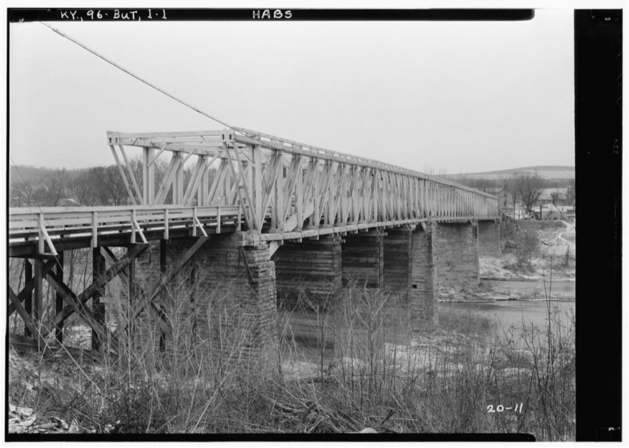 Wood-Covered Bridge, Spanning Main Licking River, Butler, Pendleton County, KY