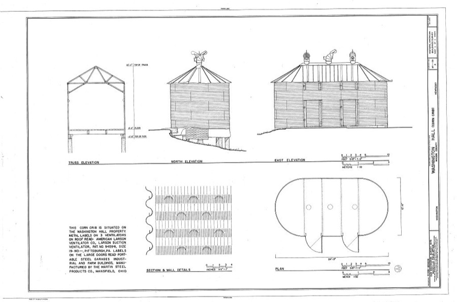 Washington Hall, Corn Crib, Old Washington, Mason County, KY