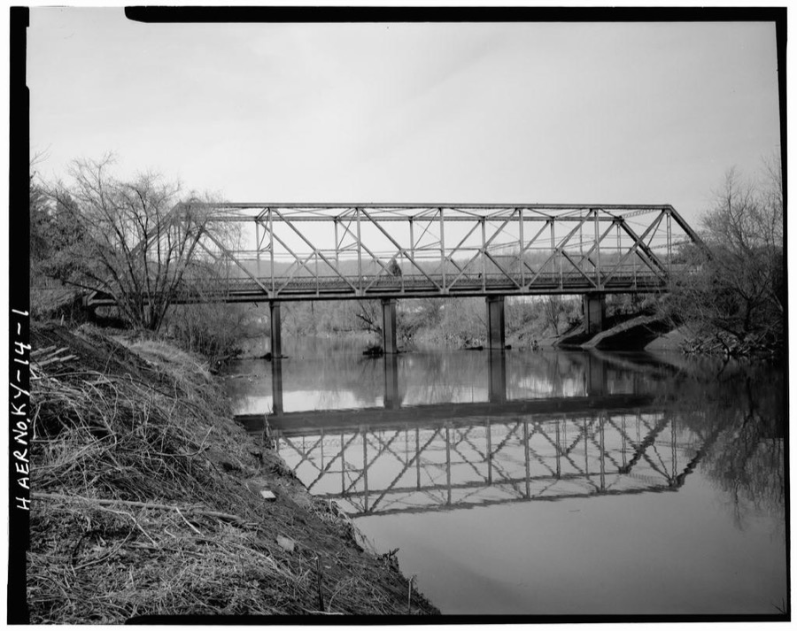 Kentucky Route 840 Bridge, Spanning Cumberland River, Loyall, Harlan County, KY