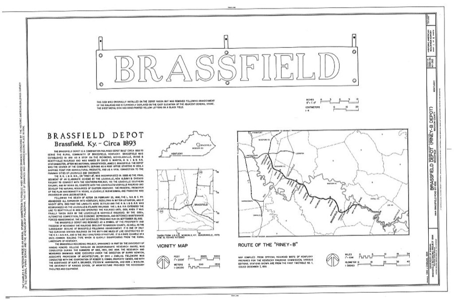 Brassfield Depot, 1964 Brassfield Road (State Route 499), Brassfield, Madison County, KY