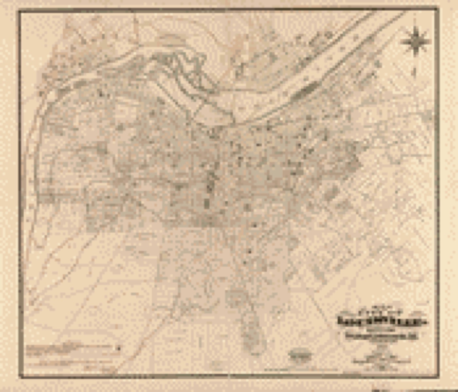 Land ownership map, 1873 - Map of the city of Louisville, Kentucky, New Albany & Jeffersonville, Ind. : from official and other surveys