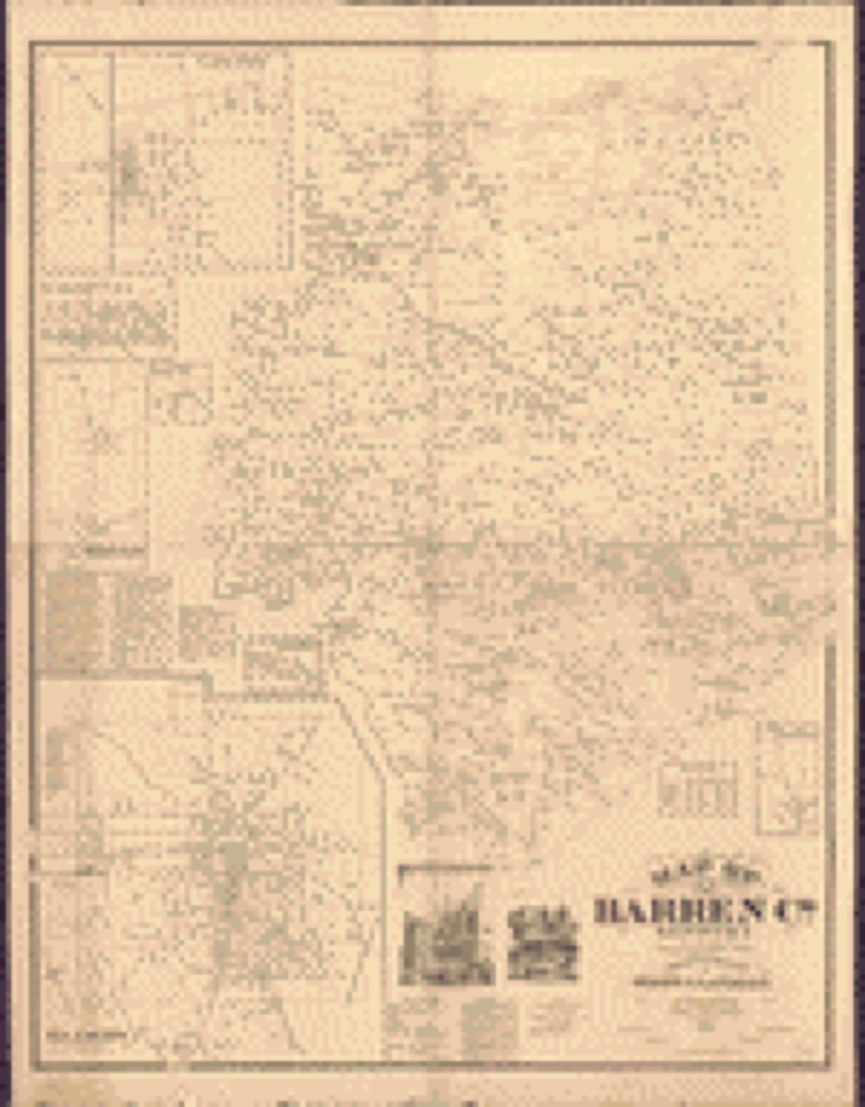 Land ownership map, 1879 - Map of Barren Co., Kentucky