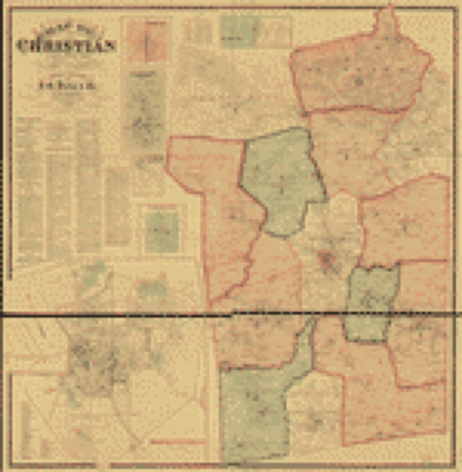 Land ownership map, 1878 - Map of Christian County, Ky