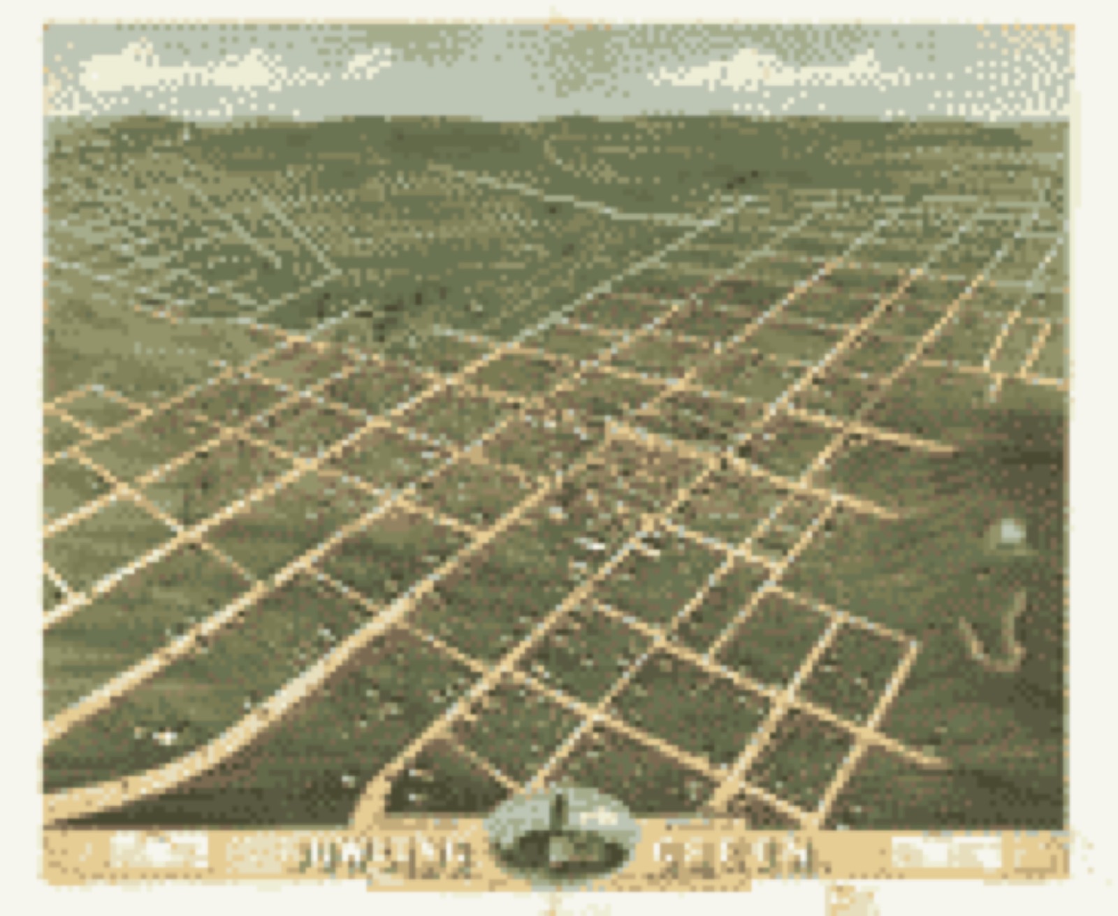 Bird's-eye view, 1871 - Bird's eye view of the city of Bowling Green, Warren County, Kentucky 1871