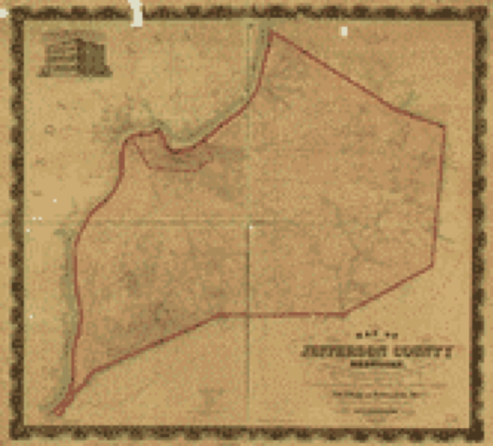 Land ownership map, 1858 - Map of Jefferson County, Kentucky : showing the names of property holders, division lines of farms, position of houses, churches, school-houses, roads, water-courses, distances, and the topographical features of the county : distinctly exhibiting the country around the falls of the Ohio, including New Albany and Jeffersonville, Inda