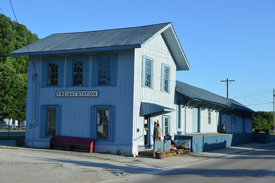 Photograph of Morehead Chesapeake and Ohio Railway Freight Depot