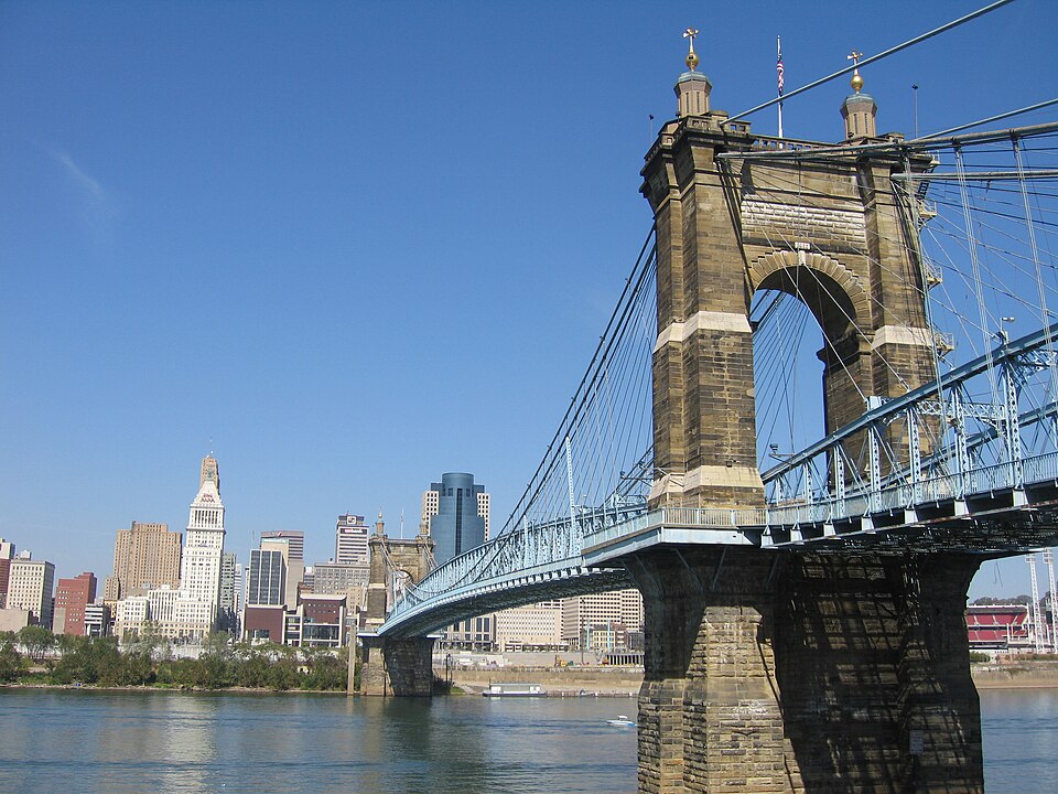 Photograph of John A. Roebling Suspension Bridge