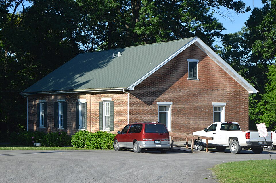 Photograph of Zion Meetinghouse and School