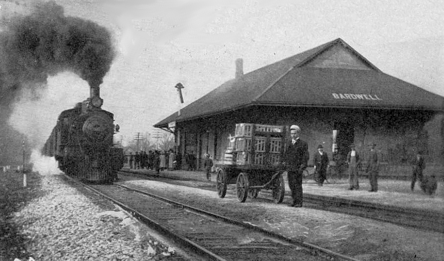 Photograph of Bardwell Illinois Central Railroad Station
