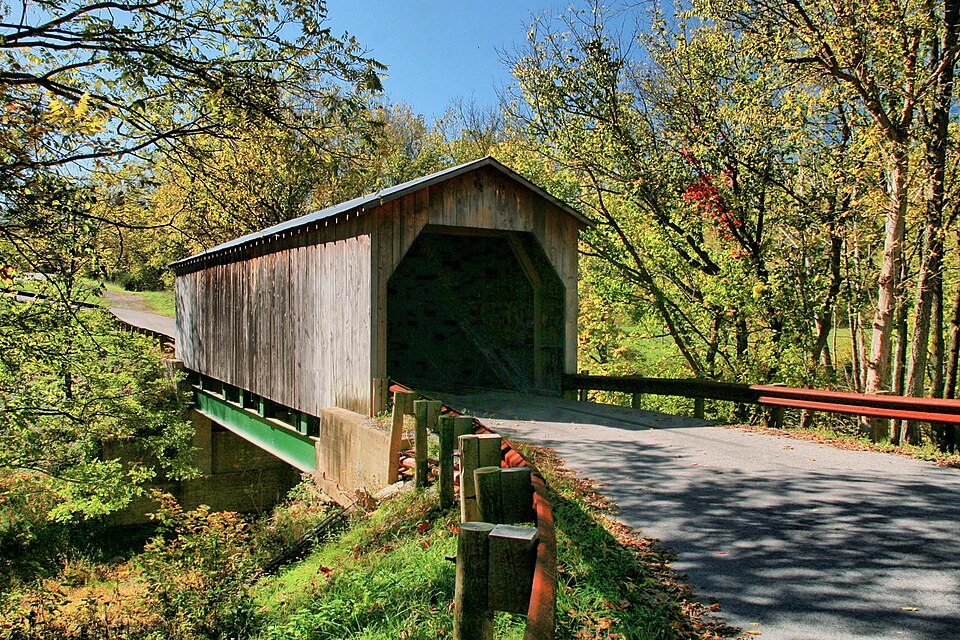 Photograph of Lee's Creek Covered Bridge