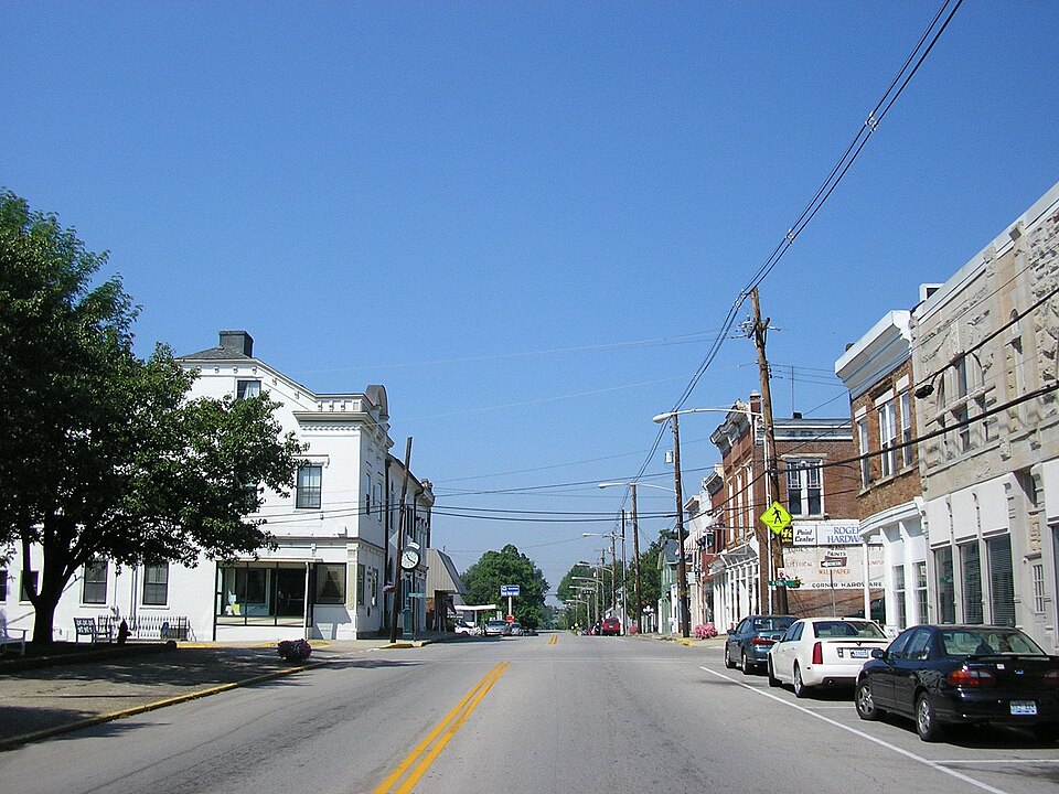 Photograph of Owingsville Commercial District and Courthouse Square