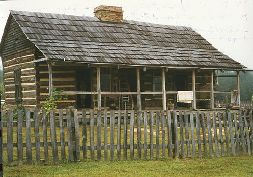 Photograph of David McKenzie Log Cabin