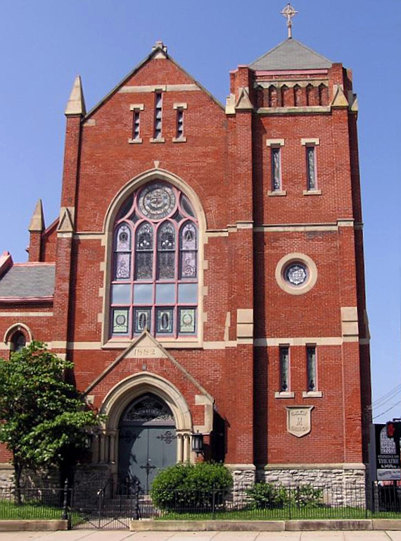 Photograph of Salem Methodist Episcopal Church and Parsonage