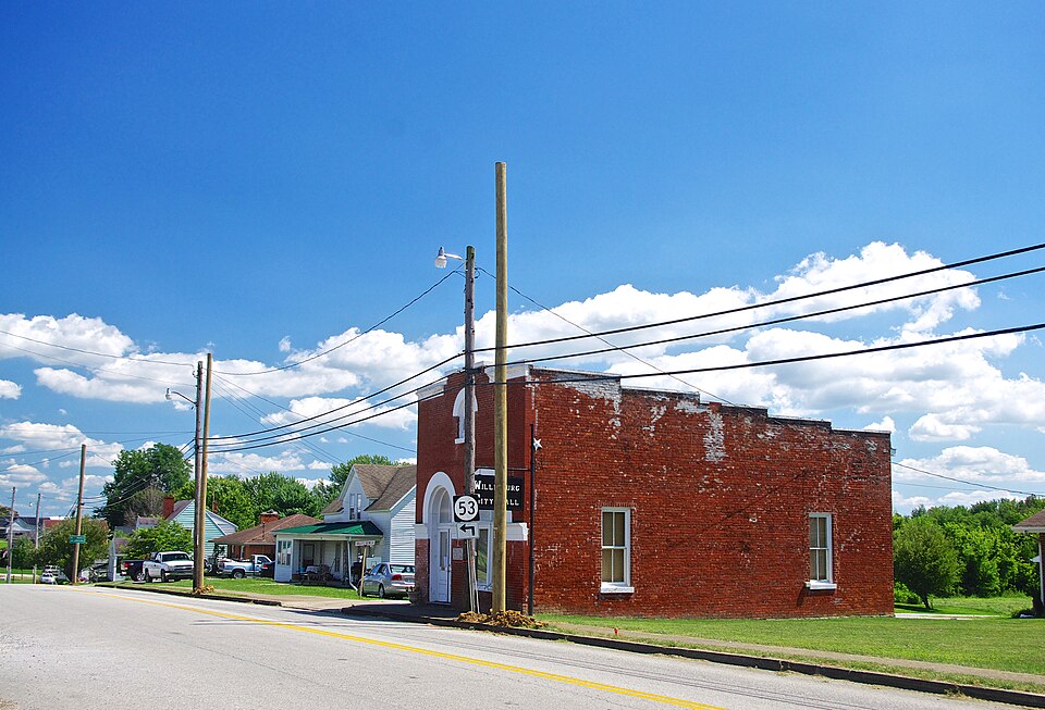 Photograph of Willisburg Central Bank and Post Office
