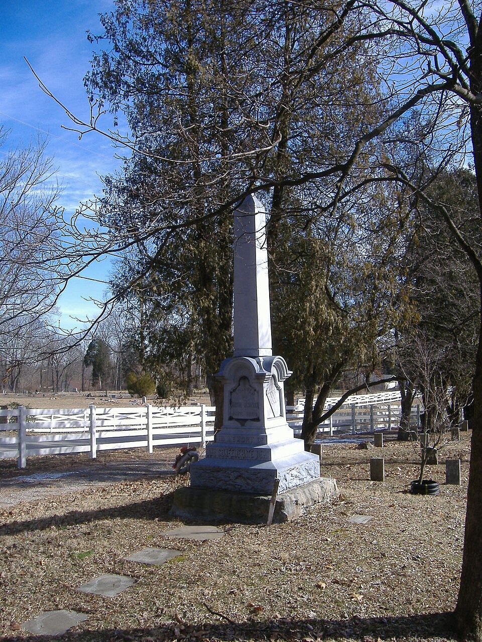 Photograph of Confederate Memorial in Peewee Valley