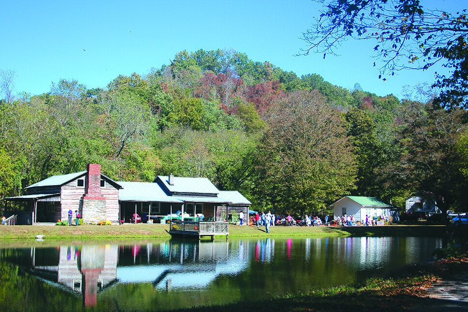 Photograph of Janice Holt and Henry Giles Log House