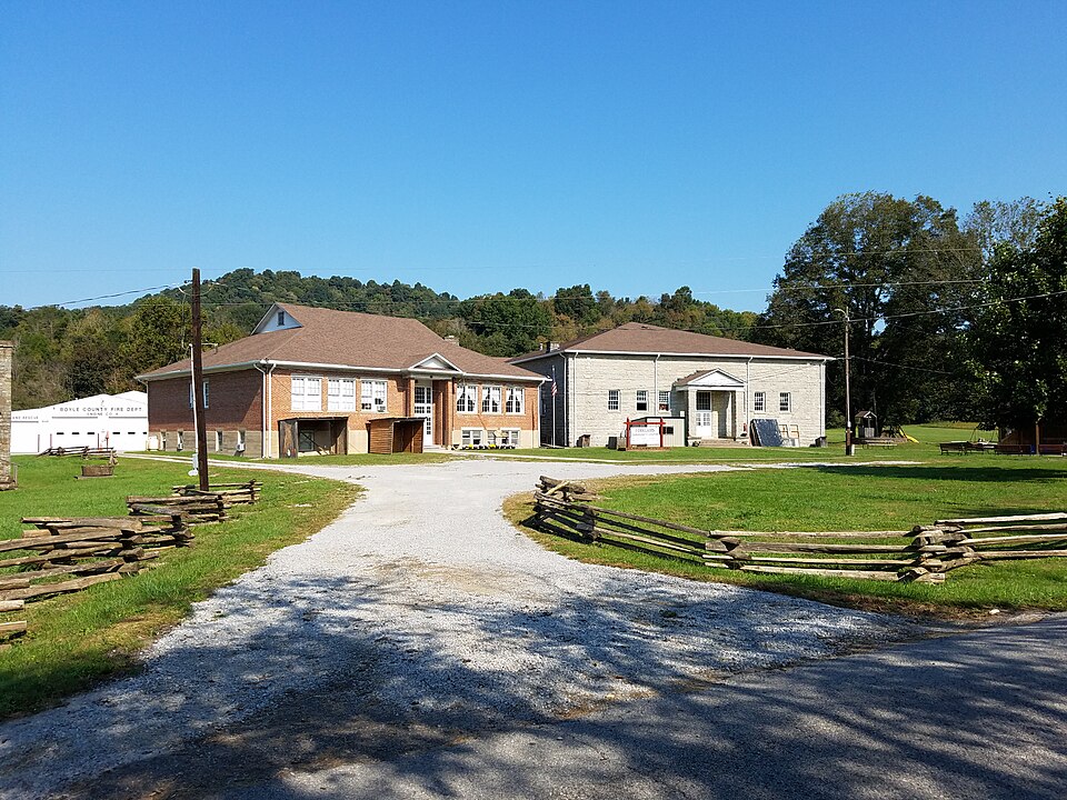 Photograph of Forkland School and Gymnasium